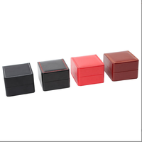 Boîte à montres à couvercle rabattable, boîte de rangement pour bijoux, emballage cadeau