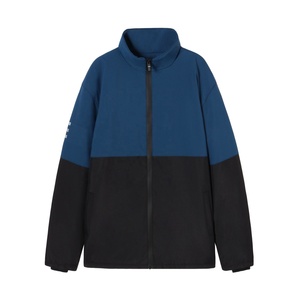 Veste d'hiver unisexe imperméable coupe-vent espace coton polaire doublure noir épais col montant <span class=keywords><strong>Patchwork</strong></span> coupe-vent <span class=keywords><strong>pour</strong></span> hommes femmes - Product Image 3