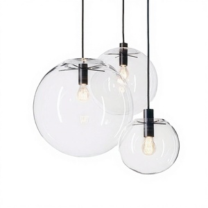 Colorful DIY E27 Glass Pendant <b>Ceiling</b> <b>Light</b> Indoor Use for Living/Study Room Cafe Dining Room Bar Energy Saving Adjustable - Product Image 3