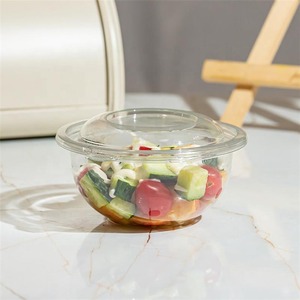 Wholesale Disposable Transparent PET Salad <b>Bowls</b> and Soup <b>Bowls</b> 12oz 16oz 24oz 32oz Customized <b>Large</b> Dinnerware for Parties - Product Image 4