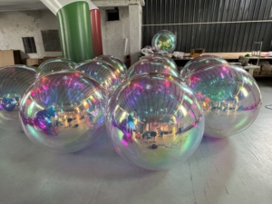 Boule miroir gonflable personnalisée pour la décoration des centres commerciaux et <span class=keywords><strong>les</strong></span> installations artistiques visuelles - Product Image 4