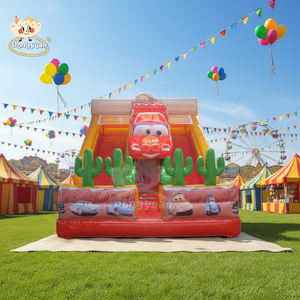 맞춤형 디지털 페인팅 자동차용 에어바운스, 상업용 에어바운스 트램펄린 파티 대여 - Product Image 3