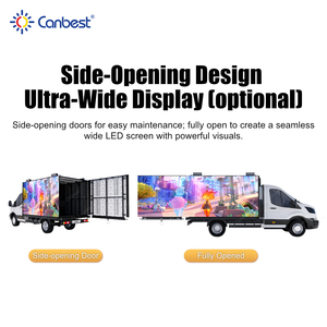 CanbestモバイルLED3面小型トラックディスプレイバッテリー駆動シームレス屋外<span class=keywords><strong>LED</strong></span>ボックススクリーン広告<span class=keywords><strong>LED</strong></span>スクリーンコンテナ - Product Image 2