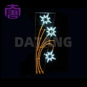 Lumières LED décoratives 3D festives pour poteaux, étanches IP65, pour usage intérieur/extérieur, rues commerciales, marchés de Noël, soirées de fêtes - Product Image 4