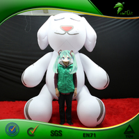 Ballon gonflable personnalisé en forme de chien, chien de dessin animé sexy, vidéo, couché sur un trampoline gonflable, chien Hongyi Sph
