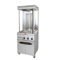 8kw Vertical Commercial Électrique À Tête Unique Moyen-Orient Grille Rôtisserie Shawarma Brûleur Machine Torréfacteur pour Restaurant