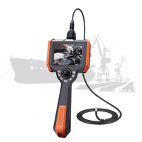 Caméra endoscopique industrielle flexible HD 360° avec écran IPS 5 pouces, autonomie de 4 heures - Endoscope portable NDT pour navires/bateaux