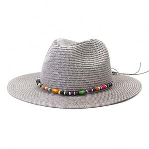 หมวกปานามา J353 สำหรับผู้หญิง ฤดูใบไม้ผลิ ฤดูร้อน หมวกปีกกว้าง หมวกฟางกันแดด หมวกสำหรับเดินทางไปเที่ยวทะเล หมวกทรงแจ๊สเฟโดรา - Product Image 2