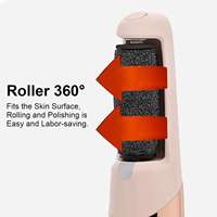 Pédicure chaude enlever la peau morte rouleau électrique pied fichier Rechargeable électrique pied fichier callosités dissolvant