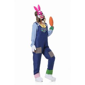 Disfraz de conejito de Pascua para adultos, mono con máscara y guantes para fiesta de Halloween, juego de rol, a partir de 14 años - Product Image 3