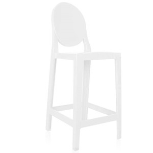 Morezhome moderna colorate di alta plastica sgabelli da bar sedie con poggiapiedi - Product Image 3