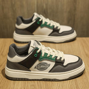 Chaussures pour hommes 2025 nouveau printemps à la mode marque polyvalent luxe respirant décontracté sans lacet baskets sport étudiant Skate chaussures maille - Product Image 3