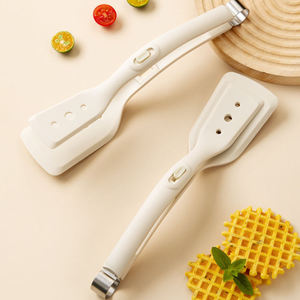 ที่หมุนไข่ซิลิโคนและไม้พาย2-in-1ที่หนีบอาหารทนความร้อนสำหรับแพนเค้กขนมปังฝรั่งเศสและไข่เจียว - Product Image 4