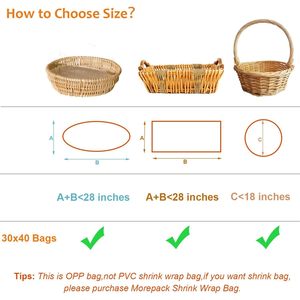 Bolsas Grandes de Celofán de 30x40 Pulgadas, Envoltura Transparente para Cestas de Regalo, Embalaje de Plástico, Paquete de 10 Unidades para Regalos de Navidad - Product Image 3