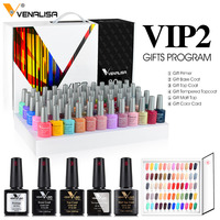 Kit de vernis gel VENALISA VIP 60 couleurs, prix avantageux, marque privée, ensemble complet pour salon, base coat, top coat, nuancier, OEM