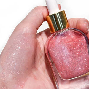 Aceite Corporal Vegano Orgánico Personalizable MLM con Brillo, 30ml, Gotero Cuadrado, Aroma Natural, Color Personalizado, Iluminador para el Cuidado de la Piel - Product Image 3