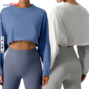 Women's Christmas Clothing <strong>White</strong> Train Workout Activewear Neck <strong>Sweatshirts</strong> Long Sleeves <strong>Crop</strong> Tops Breathable Sportswear Printed - Product Image 3