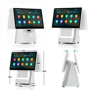 Sistema POS Bianco da 15,6 Pollici, Registratore di Cassa Efficiente con Schermo Touch, Terminale POS Windows con Stampante per Ricevute, Sistema POS All-in-One - Product Image 2