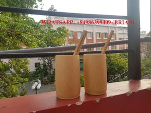 Vietnamese 1L Eco-Friendly Bamboo Drinkware <b>Cup</b> Sustainable <b>Tea</b> <b>Cups</b> & <b>Saucers</b> Carton Packed - Product Image 4