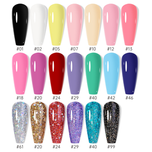Ensemble de <span class=keywords><strong>vernis</strong></span> à ongles en gel RISYAL HEMA FREE 7,3 ml, manucure complète, couleur unie rose pailletée, <span class=keywords><strong>vernis</strong></span> à ongles en gel UV LED à retirer par trempage - Product Image 4