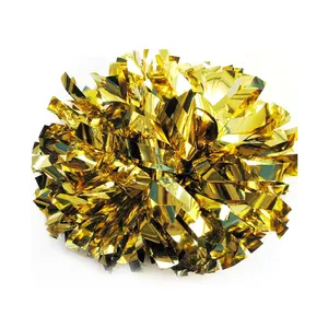 Pompon metallico sportivo cheerleading a basso prezzo vivace pompon incoraggiante divertente