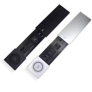 Mới được thiết kế máy tính để bàn ổ cắm điện hộp điện không dây máy tính để bàn sạc hội nghị Bảng trượt Bìa - Product Image 6