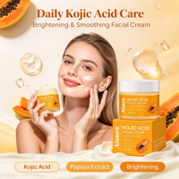 Crème pour le visage à l'acide kojique 50g avec extrait de papaye, en stock, étiquette personnalisée OEM ODM