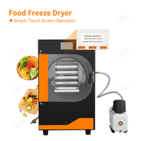 6Kg 5 Trays Lage Temperatuur Vriesdrogen Digitale Controle Middelgrote Lyofilisator Fruit Groente Vriesdroger Machine Thuisgebruik