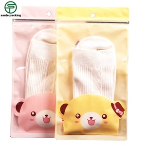 Bolsa con Cierre de Cremallera Transparente Personalizada, Reciclable, con Sellado de Tres Lados y Válvula, para Empacar Calcetines, Ropa Interior y Zapatos de Niños - Product Image 1