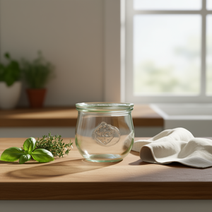 Weck Tulip Jar 0.1 L <b>Glass</b> Air-Tight Storage <b>Container</b> with No Cover Minimalist Design Round Shape for Preserving Food - Product Image 3