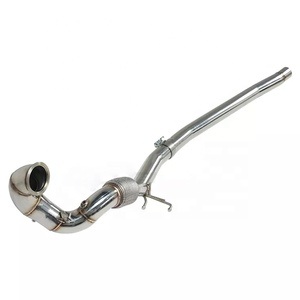 Tuyau d'échappement en acier inoxydable GRWA pour VW <span class=keywords><strong>Golf</strong></span> R MK7 AUDI S3 A3 TT Quattro 2.0T - Product Image 3