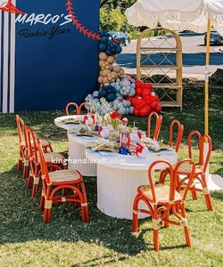 Silla Infantil de Ratán Natural Hecha a Mano para Decoración de Fiestas de Cumpleaños, Asiento Infantil de Mimbre para Eventos y Alquiler - Product Image 6