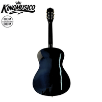 Guitare classique pleine taille avec corps en tilleul, touche teintée, cordes en acier, idéale pour les débutants, les étudiants et la pratique