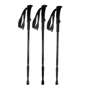 Bastones de Trekking Parmas de Fibra de Carbono, Plegables y Telescópicos, para Senderismo y Caminata, en Negro, Azul Oscuro y Marrón, PS 12 - Product Image 1