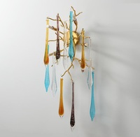 Luxe Moderne LED Or Applique Murale Goutte D'eau Éclairage Intérieur pour Chambre À Manger Applique pour Salon