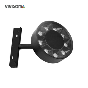 MT4201820 <span class=keywords><strong>Spot</strong></span> LED magnétique moderne à double fixation, mini-<span class=keywords><strong>rail</strong></span> en aluminium, CRI90, 9W, faisceau étroit 24°, noir/blanc - Product Image 3