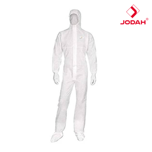 Traje Protector Desechable con Capucha para Uso en Cuartos Limpios, Protección de Nivel D, Polipropileno No Tejido, Ligero, Transpirable, Ignífugo - Product Image 4