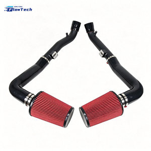 Kit d'admission d'air froid haute performance pour Nissan 370Z Infiniti G37 Q50 VQ37VHR 3.7L V6, tube en aluminium avec filtre à haut débit - Product Image 4