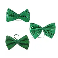 St. Patrick's Irish Day Party Spiele Kostüm zubehör Shamrock Green Pailletten Fliege