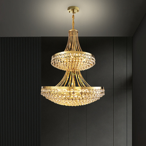 Sang Trọng Đèn Chùm Pha Lê Chất Lượng Cao Tiết Kiệm Năng Lượng 3000K Thay Đổi Độ Sáng Trần Treo Đèn Khách Sạn Biệt Thự Phòng Khách Đèn Chùm - Product Image 4