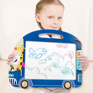 Houten Dubbelzijdige Graffiti Tekentafel Kinderen Houten Speelgoed Voor Kinderen Ouder-Kind Interactie Artboard Bron Groothandel - Product Image 6