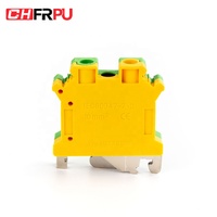 CHFRPU USLKG10 10mm2 Rail DIN vis mise à la terre laiton bornier mise à la terre bornier pour UK10N