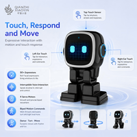 Robot Desktop AI Q100, Robot Pendamping Pintar Berjalan Dua Kaki, Layar Sentuh 2.4 Inci, Panggilan Video, Interaksi Suara, Mainan Grosir