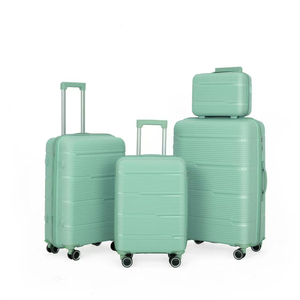 High Quality Luxury Modern Classic Simple PP <strong>Soft</strong> <strong>Luggage</strong> Set 4 Piece Large Capacity Waterproof Suitcase Lock Silent Spinner - Product Image 1