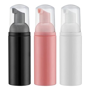 Pink PET Press Pump <b>Bottles</b> for Eyelash Shampoo Facial Cleanser & Skin Care Serum-30ml/<b>50ml</b> Empty Containers - Product Image 1