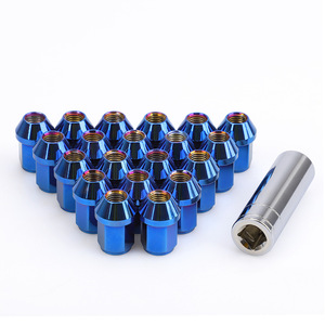 น็อตล้อสแตนเลส M12x1.5 สีฟ้า สำหรับเปลี่ยนซ่อมรถยนต์ - Product Image 1