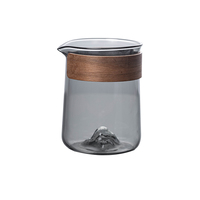 Carafe à thé Fair Cup Daquan en verre écologique, épaisse et résistante à la chaleur, classique, pour voyage, cadeau d'affaires