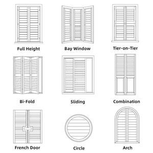 Volets de plantation volets de plantation en bois persiennes de fenêtre en plastique pour stores vénitiens en bois <span class=keywords><strong>sur</strong></span> <span class=keywords><strong>mesure</strong></span> - Product Image 5