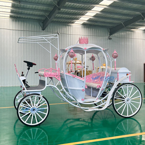 Popular Carruaje Eléctrico de Calabaza para Bodas y Turismo, Carroza de Caballos, Carruajes de Boda, Carruaje de Caballos Eléctrico de Calabaza en Venta - Product Image 5