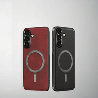 Funda de Teléfono Móvil de Cuero PU Transparente de Lujo, Diseño de Color Puro, Ajuste Perfecto al 100% para S25 S24 S23 Ultra A16